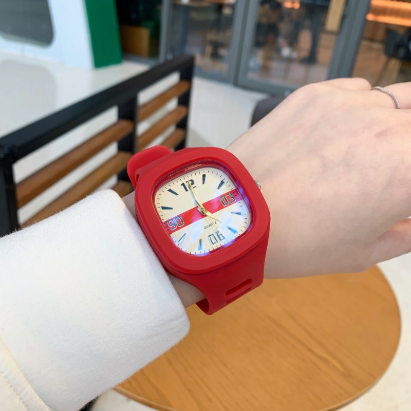 Outdoor Sport Watch - Квадратные силиконовые электронные часы, женские спортивные